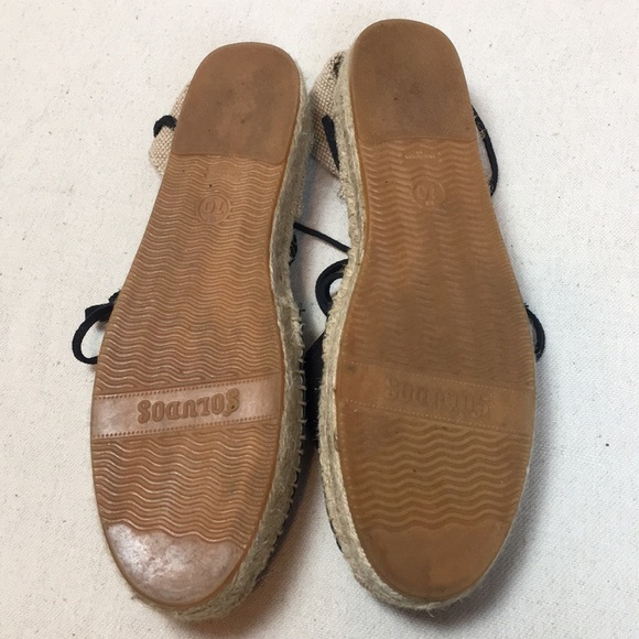 Soludos leather platform Gladiator espadrilles